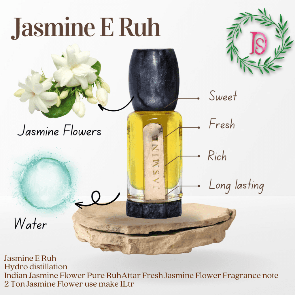 pure jasmine oil perfume, jasmine attar